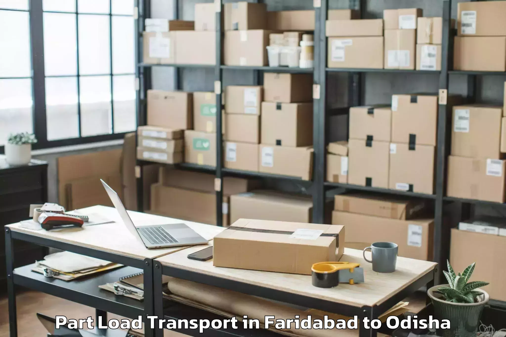 Easy Faridabad to Bhandari Pokhari Part Load Transport Booking